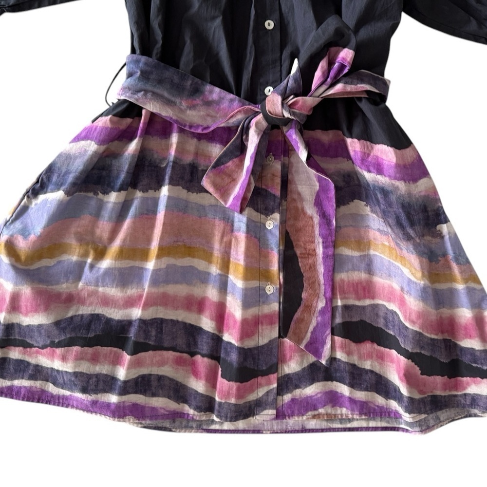 CHUFY Kissa 3/4 Sleeve Mini Dress Kaia Navy Print NWT - Picture 8 of 12